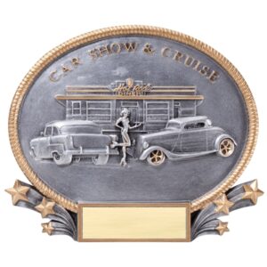 3D Oval Car Show 8-1/4 inches