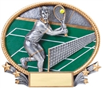 3D Oval Tennis Male Resin 8-1/4 inches