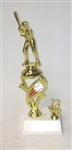 Baseball Trophy 12 inches with White Base, Current Year