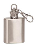 1 oz. Stainless Keychain Flask