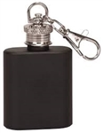 1 oz. Matte Black Keychain Flask