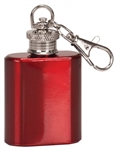 1 oz. Gloss Red Keychain Flask