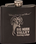 6 oz. Matte Black Flask