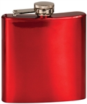 6 oz. Gloss Red Flask