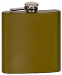 6 oz.Matte Green Flask