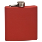 6 oz.Matte Red Flask