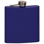 6 oz.Matte Blue Flask