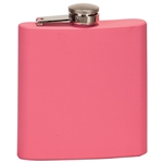 6 oz.Matte Pink Flask