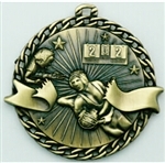 Wrestling Medal Gold 2 inches