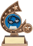 Swimming Comet Resin 5-3/4 inches