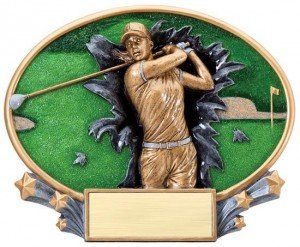 3D Oval Golf Female Resin 8-1/4 inches