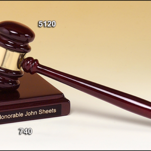 Gavel with Sound Block