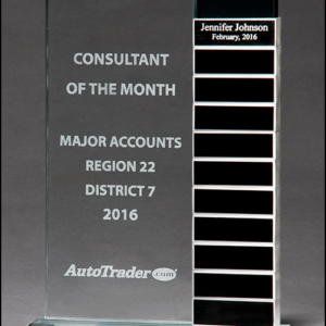 Glass Jaded 12 Individual Award Blocks