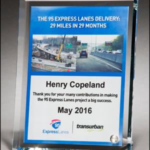 Sublimatable Glass Plaque Portrait