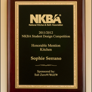 Florentine Border with Textured Black Center on Rosewood Piano Finish Plaque