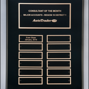 Black Piano-Finish Perpetual Plaque