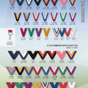 V-Cut Ribbons with Snap Clip