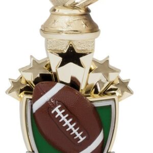 Football Motion Figure on Star Riser with Base