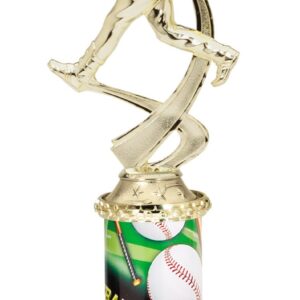 Baseball Figure with Sports Graphics Column