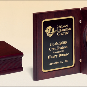 Clock Book with Gold Spun Dial